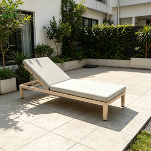 Chaise longue de balcon en aluminium de style moderne, chaise longue de patio extérieure, lit de repos pour hôtel, chaises longues de plage pour bord de piscine - Product Image 1