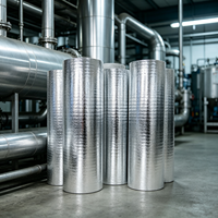 Rouleau de mousse isolante radiante en aluminium de 72 pouces de large, en mousse EPE, flexible, résistant à l'humidité, pour conduites CVC, serres, CE ISO SGS
