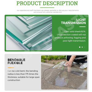 PC dập nổi tấm không thể phá vỡ tấm nhựa thủy tinh Polycarbonate Carbonate độ bền PC Board - Product Image 2