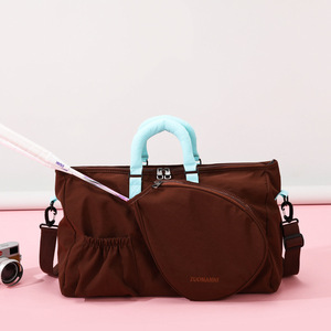 Color Block Travel <b>Bag</b> Badminton <b>Bag</b> Large Capacity Fitness <b>Bag</b> for Men and Women Portable Shoulder Crossbody Sports Racket <b>Bag</b> - Product Image 5