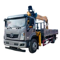 Truk Crane 4x2 dengan Boom Lurus 8 Ton, Tinggi Angkat 22 Meter, Dilengkapi Mesin Yuchai, Beban Terangkat 7000kg