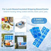Le paquet de glace durable bloque les paquets de congélateur étanches pour des boîtes de déjeuner de camping