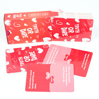 Pengle 50 Nouvelles Cartes d'Aventure Eco-responsables en Papier Portable Vrai ou Faux pour Couples Cartes Interactives pour Couples Cartes Stimulantes d'Ambiguité