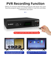 Récepteur Satellite DVB S2, décodeur de télévision numérique Full HD personnalisé de bonne qualité, DVB-S2