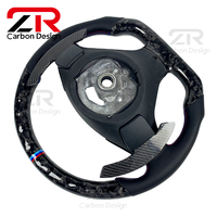 Volant sport personnalisé en cuir véritable et fibre de carbone forgée pour BMW X5 E70 E71
