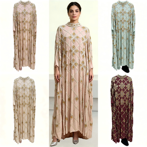 <span class=keywords><strong>Robe</strong></span> longue noire en dentelle, col montant, manches longues à volants, ceinturée, élégante, pour soirée formelle ou invitées, vente en gros, commande en gros - Product Image 5