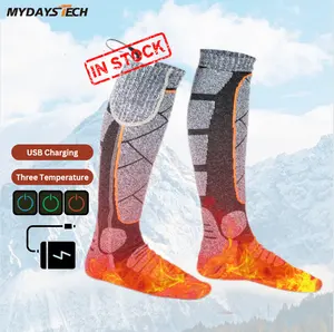 Mydays Tech Electrical Winter Rechargeable Battery Thermal Heated Socks for Camping Hiking Skiing