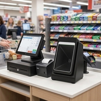 Escáner de Códigos QR de Escritorio con Interfaz USB - Lector de Códigos de Barras POS para Caja Registradora