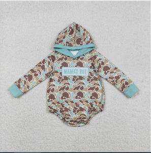 ชุดรอมเปอร์เด็กผู้ชายลายพรางปักลาย MAMA'S BOY 8 สี สำหรับพี่น้อง - Product Image 2