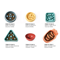 Gamelle interactive anti-glouton pour animaux de compagnie : gamelle triangulaire pour chat et chien, accessoires pour animaux, gamelle puzzle pour l'alimentation et l'eau