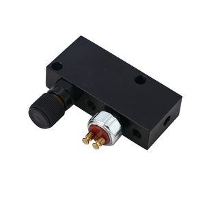 Valve de dosage de <span class=keywords><strong>frein</strong></span> réglable en aluminium noir avec bloc de distribution, <span class=keywords><strong>frein</strong></span> à <span class=keywords><strong>tambour</strong></span>, tige de rue BLK - Product Image 2