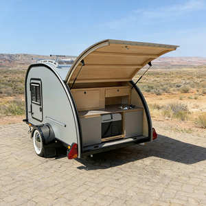Remolque de Viaje Tipo Lágrima, Remolque de Campamento Tipo Lágrima en Venta, Remolque de Viaje Pequeño y Remolcable para Campamentos al Aire Libre y Viajes por Carretera - Product Image 3
