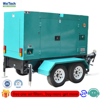 Type de remorque digne de confiance 6 groupes électrogènes diesel du cylindre 200KW fournissant l'électricité stable actionnée par le moteur de Cummin