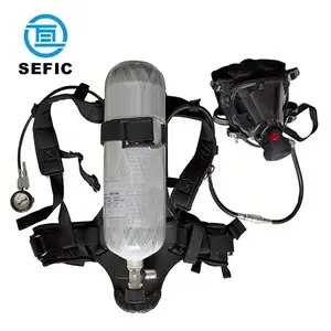 6.8L 9L 12L SCBA Portable Firefighter Oxygen Breathing Apparatus Factory Price