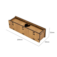 Meilleure vente boîte à souvenirs en bois gravée au laser papa à graver boîte de test d'annonce de grossesse pour cadeaux