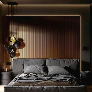 Panel de Pared Decorativo para Interiores, Revestimiento de Pared para Dormitorio, Calidad Garantizada, Tablero WPC, Material Compuesto de <span class=keywords><strong>Madera</strong></span> y Plástico - Product Image 5