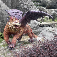 Statues d'animaux et modèles de chats en pierre artificielle personnalisés imprimés en 3D pour les événements de jardin intérieurs et d'église