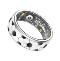Bague connectée pour la Coupe du Monde, style football, alerte par vibration, oxymètre de pouls, contrôle gestuel, étanche pour la natation, tracker d'activité physique