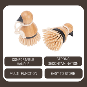 In piedi uccello becco piatto Scrub spazzola setole <span class=keywords><strong>per</strong></span> la pulizia di frutta e verdura - Product Image 3