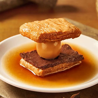 Carne Vegana Hongxiangji al por Mayor, Proteína Vegetal Texturizada de Soja Semiblanda, Carne Vegetariana Alta en Proteínas, Frita con Cinco Especias