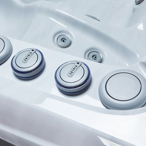 Spa de jardin VIRLUX Med pour couples avec cascade et lumières chromothérapeutiques pour une évasion intime et une relaxation en plein air - Product Image 6