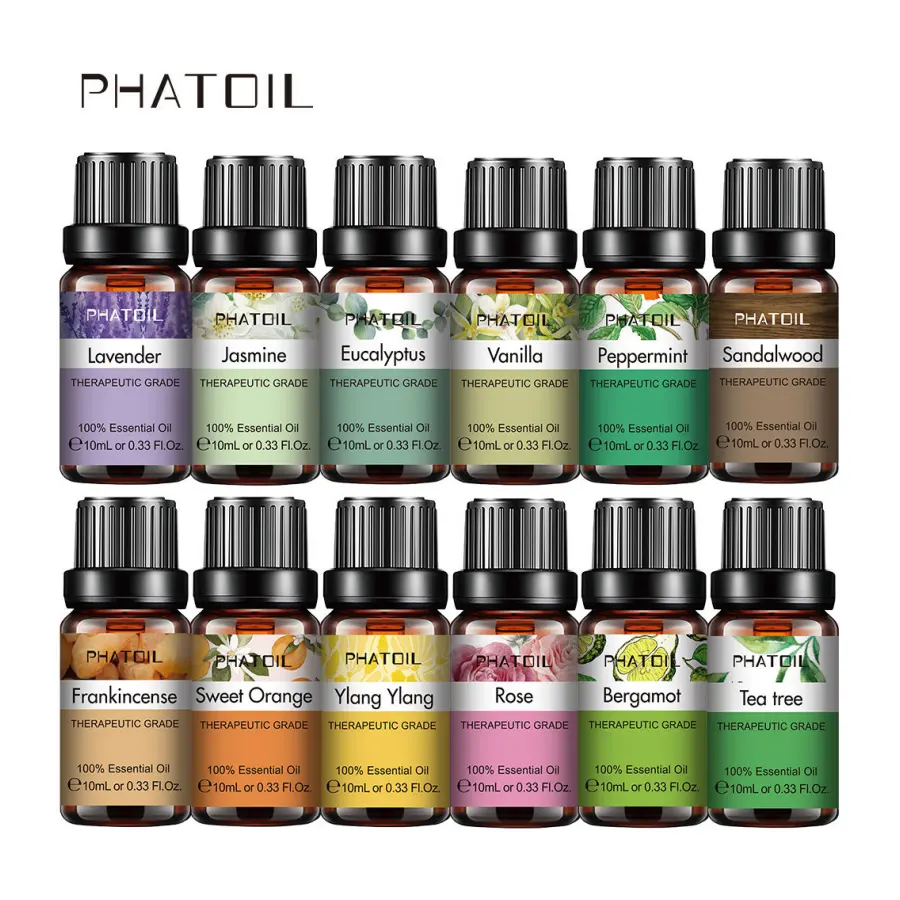 10ml minyak esensial phatoil 100% jumlah besar alami organik minyak esensial Lavender minyak esensial kayu putih