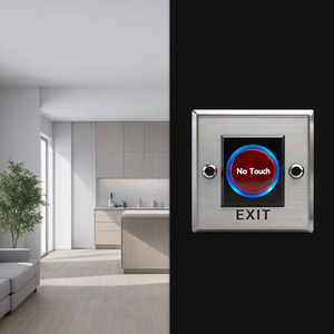 OCEAN GH70A Bouton de sortie infrarouge haute sensibilité 12V avec indicateur LED, détecteur de mouvement sans contact, interrupteur de déverrouillage de porte, accès intérieur - Product Image 4