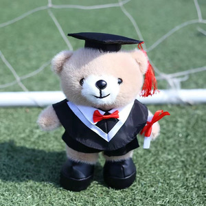 Nuevo Oso de Peluche de Graduación con Toga de Licenciatura y Birrete de Doctorado, Logotipo Personalizado, Regalo de Graduación al por Mayor - Product Image 1