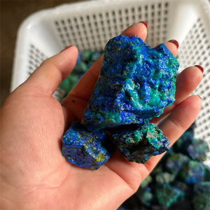 Cristalli Grezzi di Azurite Naturale di Alta Qualità, Verdi e Blu, Pietre Grezze Curative per Decorazione - Product Image 6