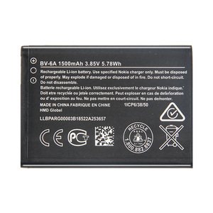 แบตเตอรี่ Li-ion ดั้งเดิม1500mAh BV-6A แบตเตอรี่คุณภาพสูงสำหรับ <span class=keywords><strong>Nokia</strong></span> Banana 2060 3060 5250 C5-03 8110แบตเตอรี่โทรศัพท์มือถือ4G - Product Image 3