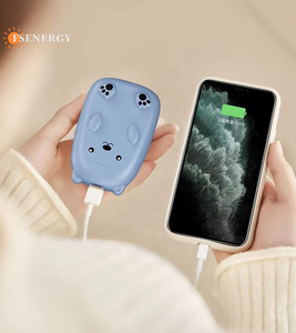 Promotion Gift Cute Cartoon Bear Series Built-in Cable Power Bank 10000mAh