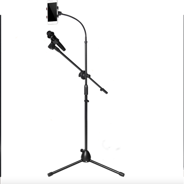 Oem Microphone Stand Live Broadcast Phone Stand With Mic Holder Phone Live Stream Stand With Microphone Holder