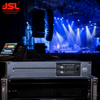 Amplificateur de puissance classe D 2x800W 2x1200W 1x2400W 2U Pro Audio Amp Damping 1000 SNR 109dB pour système de sonorisation PA en direct