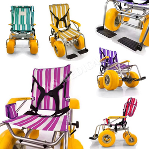 KSM-SW2 Lightweight Waterproof Beach Wheelchair <b>for</b> Elderly Premium Export Quality All-Terrain Mobility Beach Chair with Armrest - Product Image 5