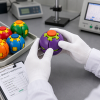 Jouet anti-stress sphérique rotatif en plastique imprimé en 3D, tendance 2026, pour soulager le stress