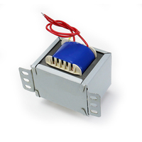 Transformateur d'isolation électronique 50W/VA AC-AC 220V 380V Entrée 9V 12V 18V 24V 36V 110V 24V-0-24V Transformateur de puissance EI