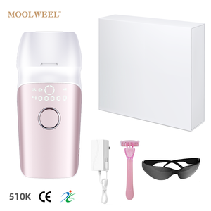 Moolweel T013C Épilateur IPL portable à refroidissement par glace pour l'épilation et le rajeunissement <span class=keywords><strong>de</strong></span> la peau, soin anti-acné, utilisation domestique, US/UK, à quartz - Product Image 6