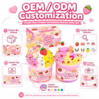 Lot de 2 Slimes Nuage Lapin Fraise en Gros – Jouet Anti-Stress Moelleux, Boîte Cadeau OEM pour Enfants Filles, Jeu Sensoriel