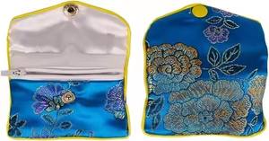 Silk Jewelry Pouches Jewelry <b>Card</b> Pouch Bags Zipper Jewelry Package Bags - Product Image 4