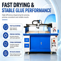 Applicateur de colle CNC haute vitesse industriel Rinngo, machine de distribution de colle thermofusible à 4 axes pour boîtes