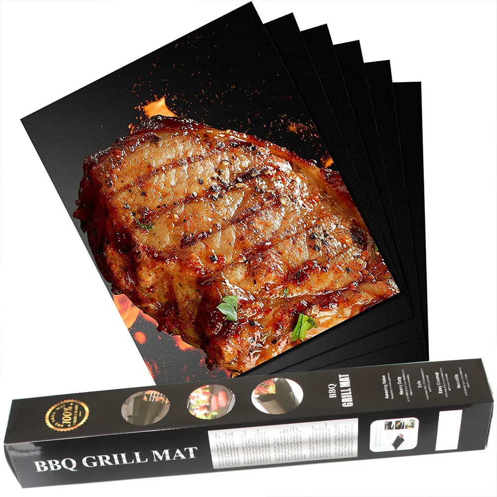 Easy To Clean Safe Non-Stick BBQ Grill Mats BBQ Accessories