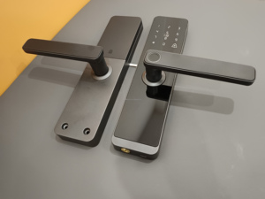 指纹内部门把手识别图雅应用智能门锁内置数字密码门锁 - Product Image 3