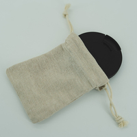 Petit sac cadeau en jute avec cordon de serrage, pochette en toile de jute pour bijoux et savons, sac d'emballage en chanvre en vrac pour présentation