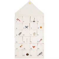 Vente de gros Tenture murale Calendrier de l'Avent avec linge de poche Décoration de Noël Calendrier de Noël