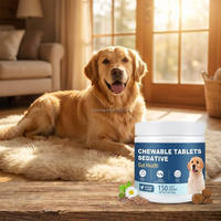 Friandises calmantes naturelles pour chiens, saveur poulet, pour la réduction de l'anxiété chez les chiots, soulagement du stress, comportement agressif, santé intestinale, 150 unités