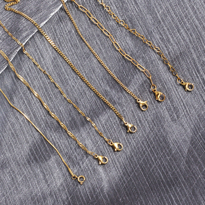 Wholesale Non Tarnish PVD Gold Plated THIN Stainless Steel Necklace Chains | Thin Necklace Chain for Women - Product Image 4