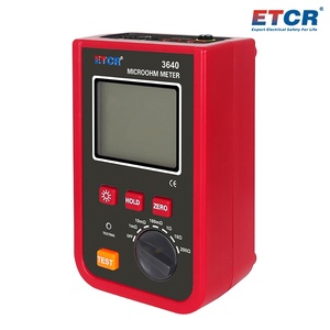 Micro-ohmmètre ETCR3640 à 2 canaux pour des mesures précises utilisant la méthode 4 fils, batterie rechargeable, 200 groupes de données - Product Image 6