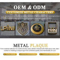 Technologie de modélisation 3D professionnelle, personnalisation artistique, plaque en métal en relief, impression UV, logo personnalisé, laiton, aluminium
