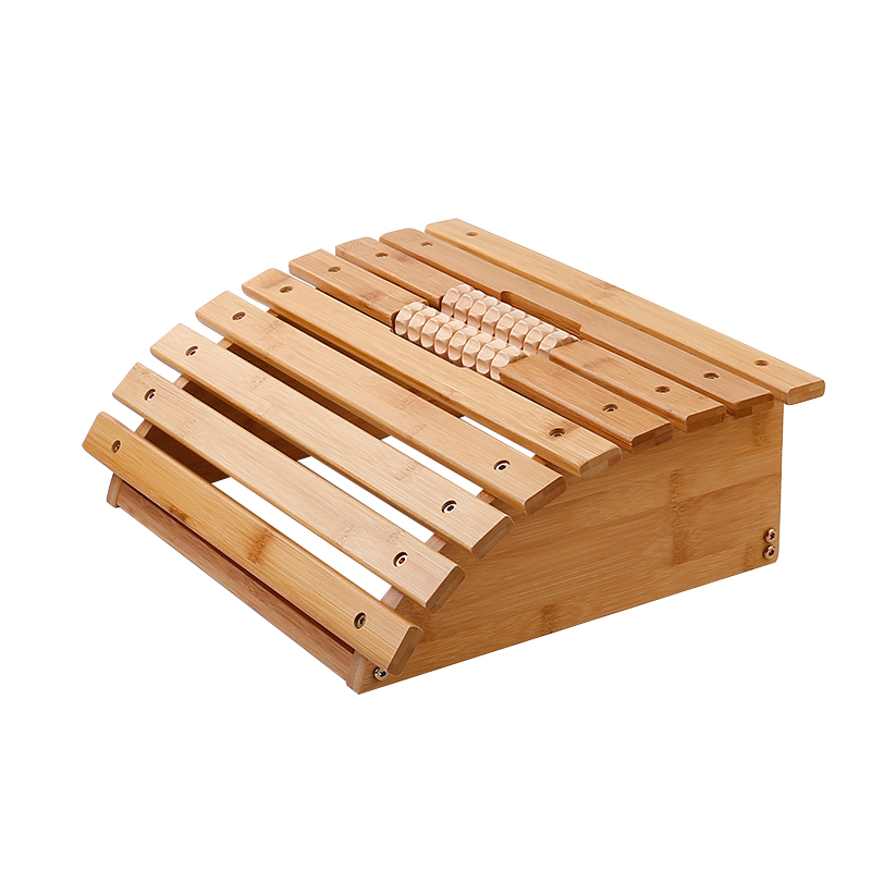 Табурет для сушки ног из натурального бамбука, деревянная рама для массажа ног, с педалью для подножки, для офиса и дома