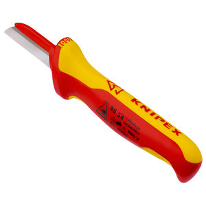 Couteau d'électricien KNIPEX 98 54, manche isolé, matériau multi-composants, testé VDE, 190 mm - Product Image 2